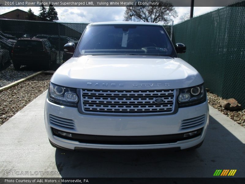 Yulong White Metallic / Ebony/Ivory 2016 Land Rover Range Rover Supercharged LWB