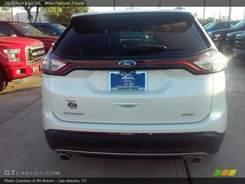 White Platinum / Dune 2016 Ford Edge SEL