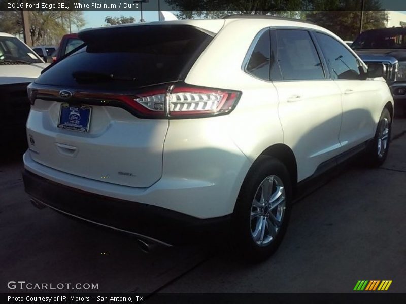 White Platinum / Dune 2016 Ford Edge SEL