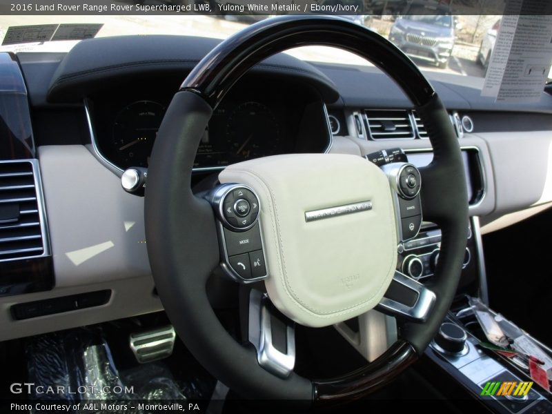 Yulong White Metallic / Ebony/Ivory 2016 Land Rover Range Rover Supercharged LWB