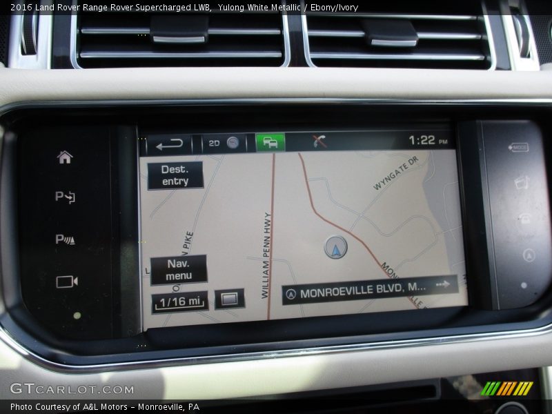 Yulong White Metallic / Ebony/Ivory 2016 Land Rover Range Rover Supercharged LWB