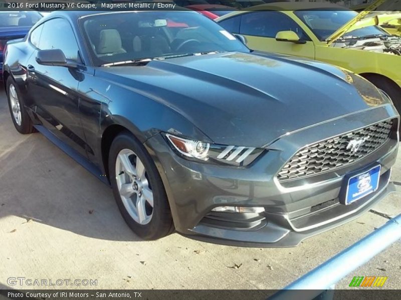 Magnetic Metallic / Ebony 2016 Ford Mustang V6 Coupe