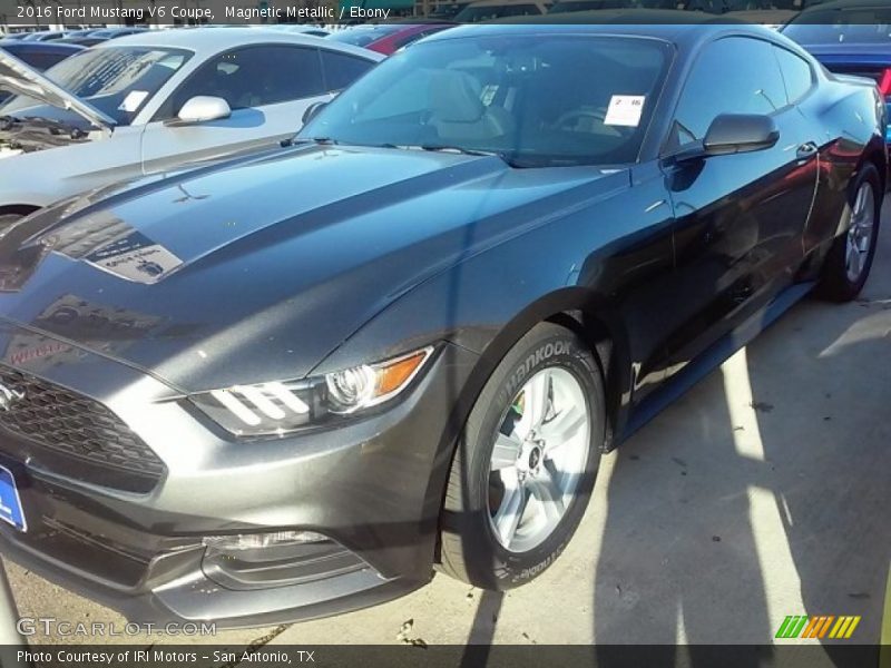 Magnetic Metallic / Ebony 2016 Ford Mustang V6 Coupe