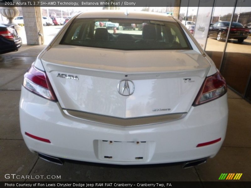 Bellanova White Pearl / Ebony 2012 Acura TL 3.7 SH-AWD Technology