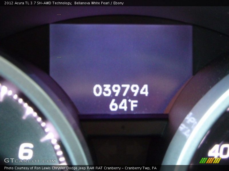 Bellanova White Pearl / Ebony 2012 Acura TL 3.7 SH-AWD Technology