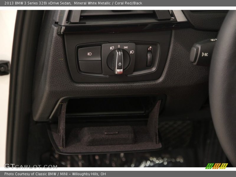 Mineral White Metallic / Coral Red/Black 2013 BMW 3 Series 328i xDrive Sedan