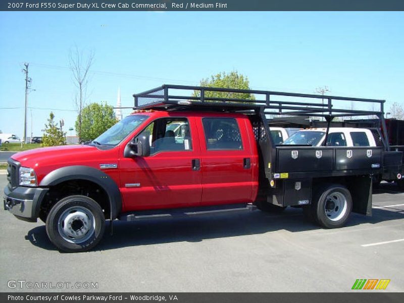 Red / Medium Flint 2007 Ford F550 Super Duty XL Crew Cab Commercial