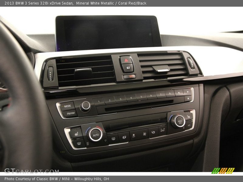 Mineral White Metallic / Coral Red/Black 2013 BMW 3 Series 328i xDrive Sedan