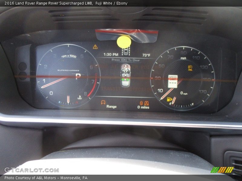 Fuji White / Ebony 2016 Land Rover Range Rover Supercharged LWB