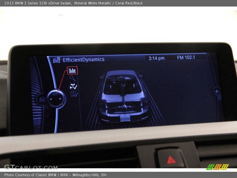 Mineral White Metallic / Coral Red/Black 2013 BMW 3 Series 328i xDrive Sedan