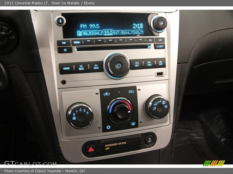 Silver Ice Metallic / Ebony 2012 Chevrolet Malibu LT