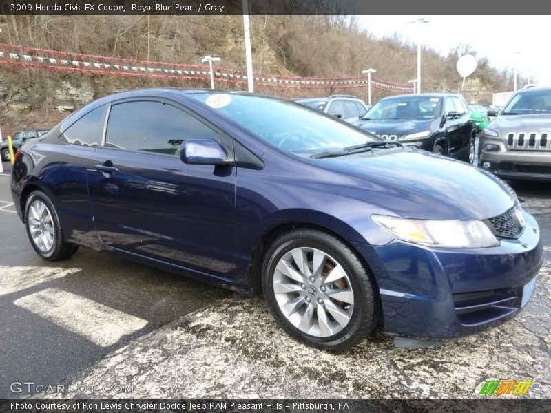 Front 3/4 View of 2009 Civic EX Coupe