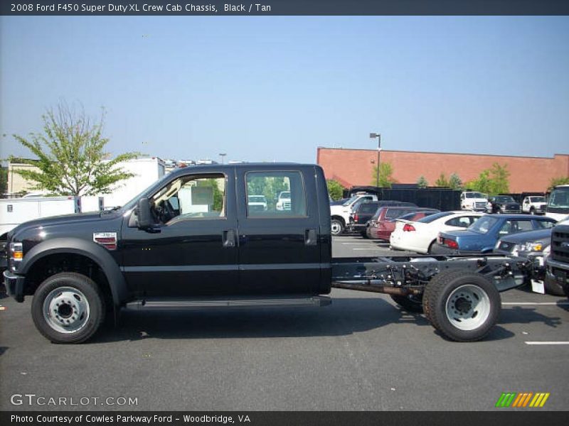 Black / Tan 2008 Ford F450 Super Duty XL Crew Cab Chassis