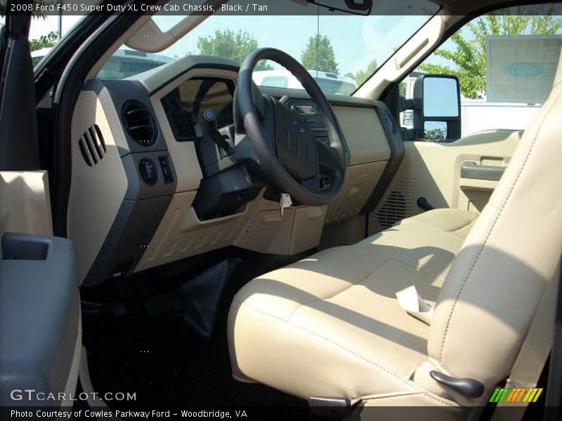 Black / Tan 2008 Ford F450 Super Duty XL Crew Cab Chassis