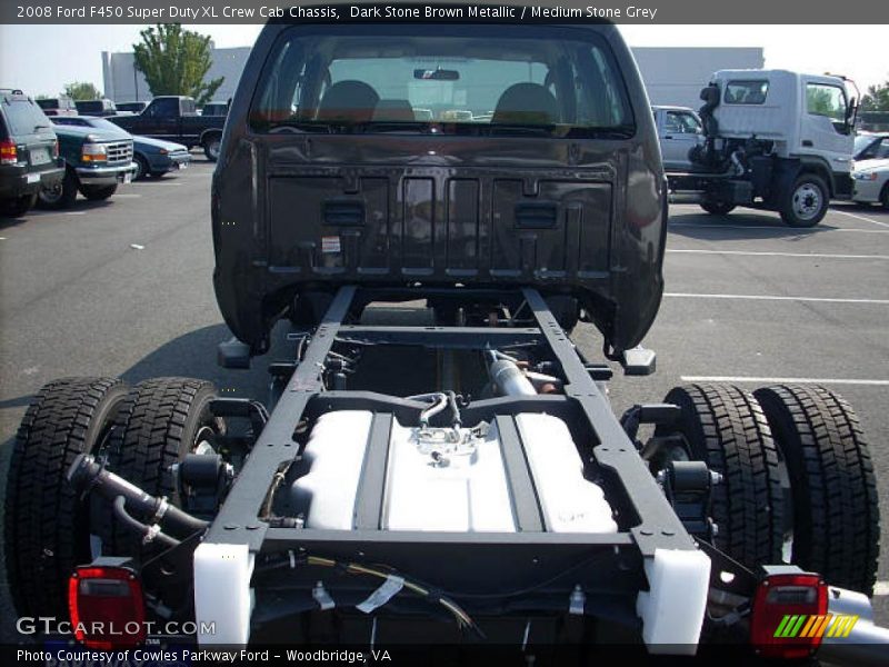 Dark Stone Brown Metallic / Medium Stone Grey 2008 Ford F450 Super Duty XL Crew Cab Chassis