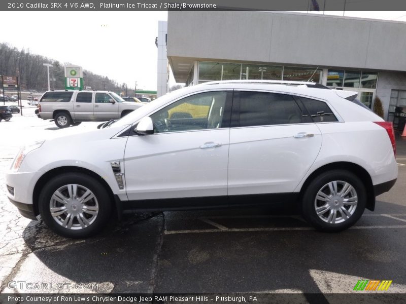 Platinum Ice Tricoat / Shale/Brownstone 2010 Cadillac SRX 4 V6 AWD