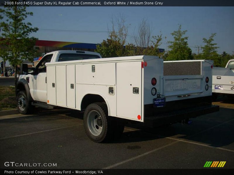 Oxford White / Medium Stone Grey 2008 Ford F450 Super Duty XL Regular Cab Commerical