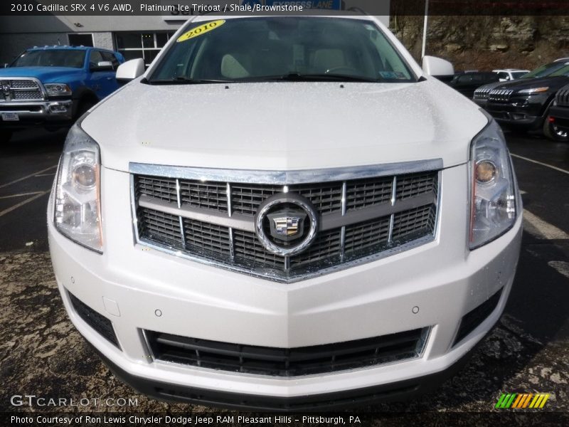 Platinum Ice Tricoat / Shale/Brownstone 2010 Cadillac SRX 4 V6 AWD