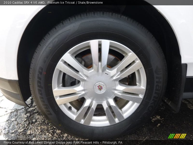 Platinum Ice Tricoat / Shale/Brownstone 2010 Cadillac SRX 4 V6 AWD