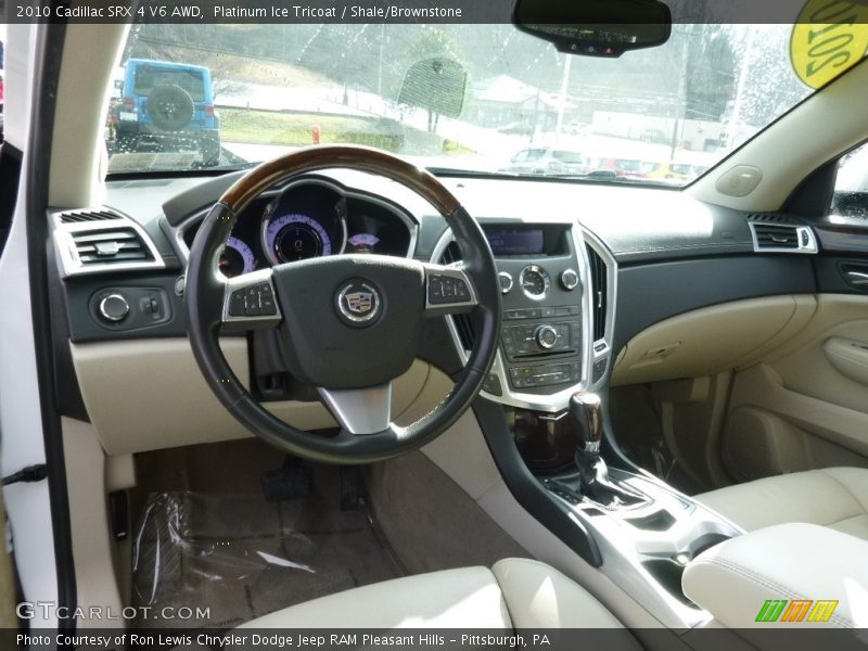 Platinum Ice Tricoat / Shale/Brownstone 2010 Cadillac SRX 4 V6 AWD
