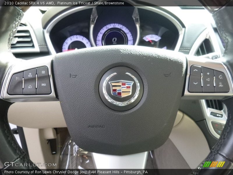 Platinum Ice Tricoat / Shale/Brownstone 2010 Cadillac SRX 4 V6 AWD