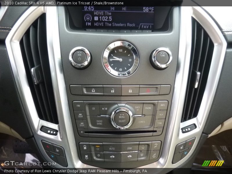 Platinum Ice Tricoat / Shale/Brownstone 2010 Cadillac SRX 4 V6 AWD