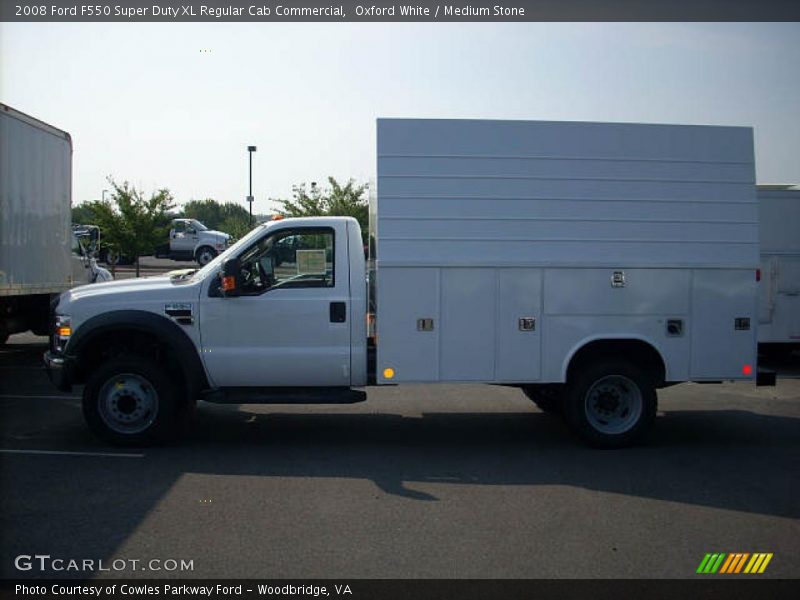 Oxford White / Medium Stone 2008 Ford F550 Super Duty XL Regular Cab Commercial