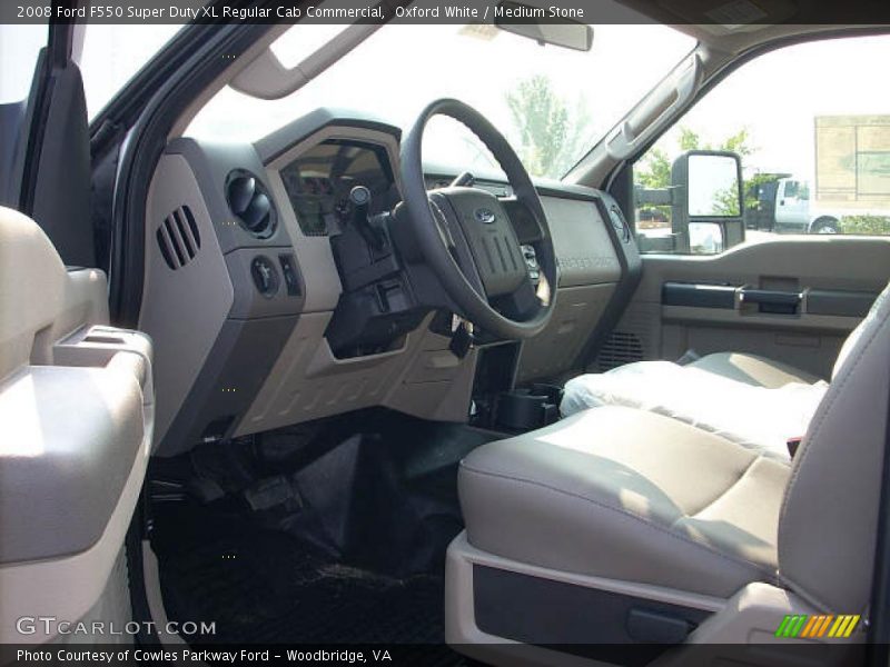 Oxford White / Medium Stone 2008 Ford F550 Super Duty XL Regular Cab Commercial