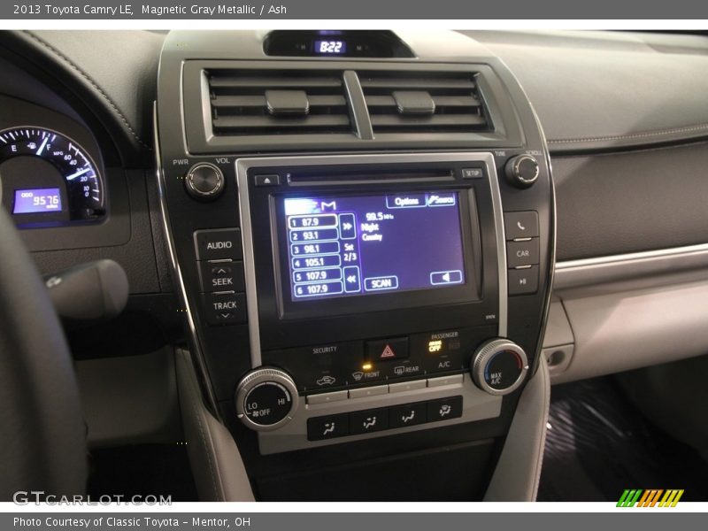 Magnetic Gray Metallic / Ash 2013 Toyota Camry LE
