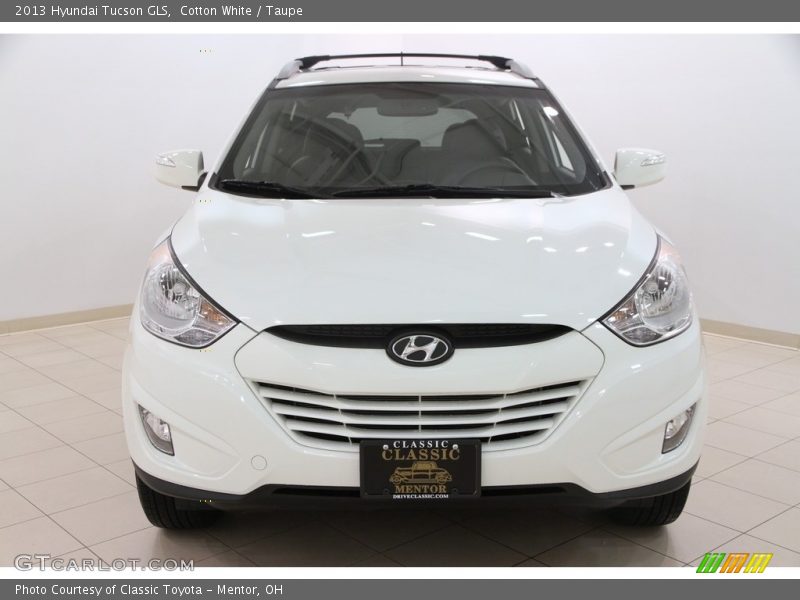 Cotton White / Taupe 2013 Hyundai Tucson GLS