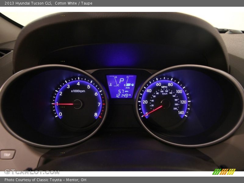 Cotton White / Taupe 2013 Hyundai Tucson GLS