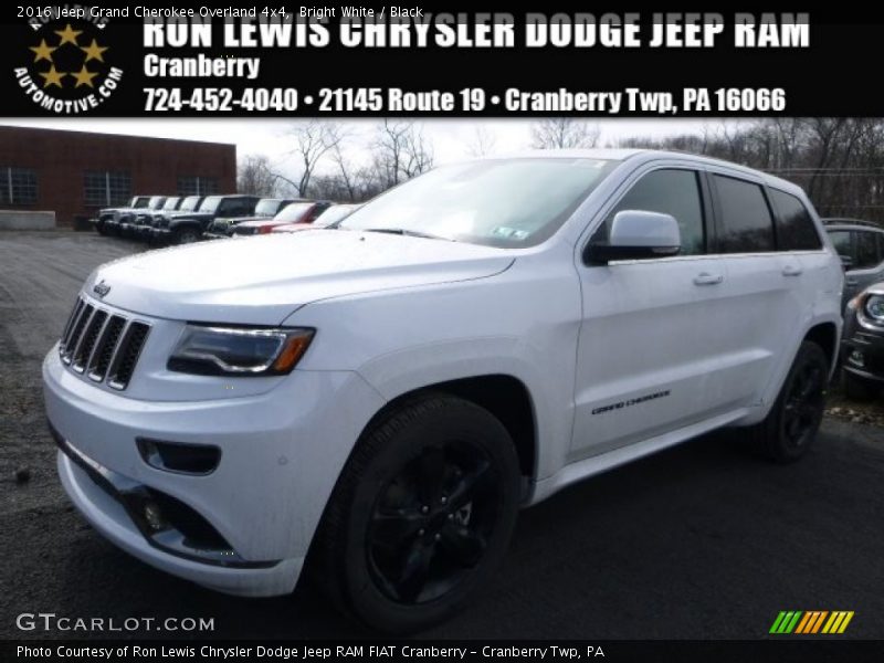 Bright White / Black 2016 Jeep Grand Cherokee Overland 4x4