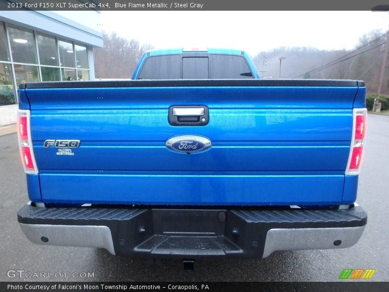 Blue Flame Metallic / Steel Gray 2013 Ford F150 XLT SuperCab 4x4