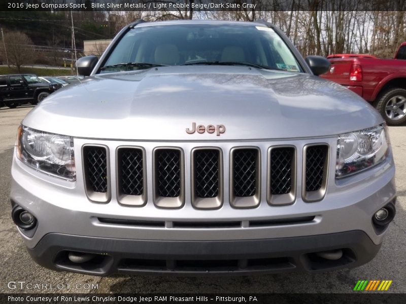 Billet Silver Metallic / Light Pebble Beige/Dark Slate Gray 2016 Jeep Compass Sport