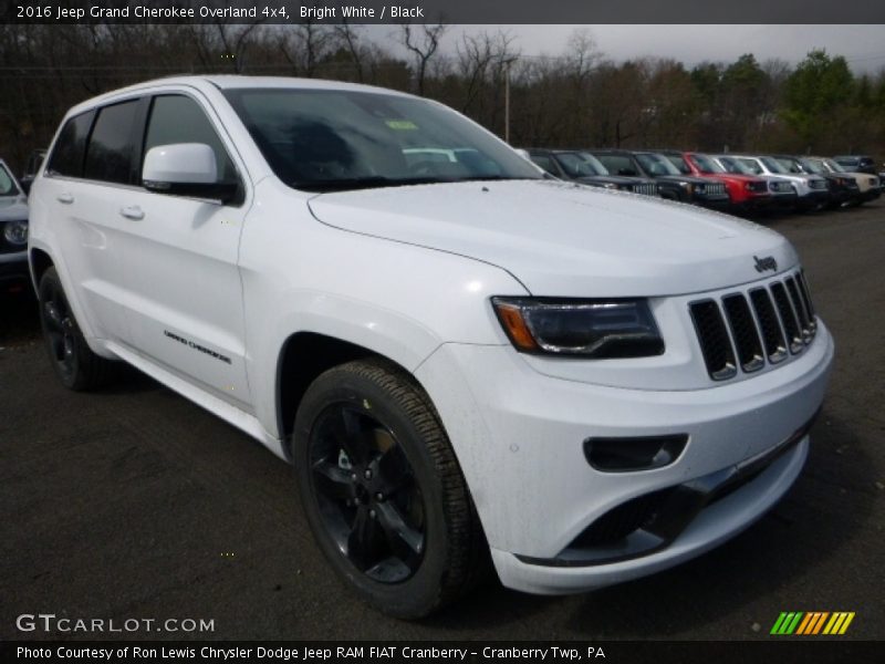 Bright White / Black 2016 Jeep Grand Cherokee Overland 4x4