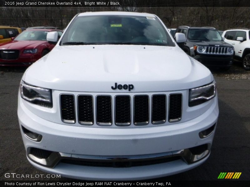 Bright White / Black 2016 Jeep Grand Cherokee Overland 4x4