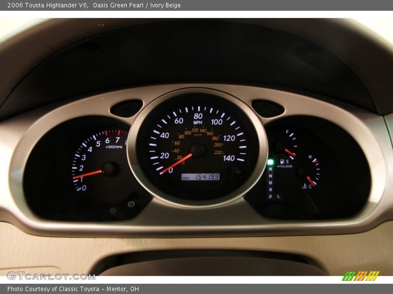 Oasis Green Pearl / Ivory Beige 2006 Toyota Highlander V6