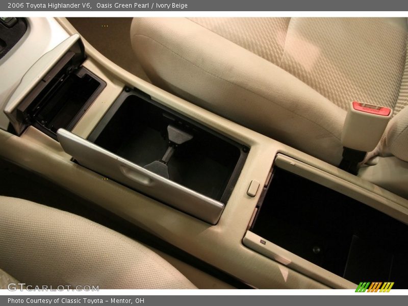 Oasis Green Pearl / Ivory Beige 2006 Toyota Highlander V6