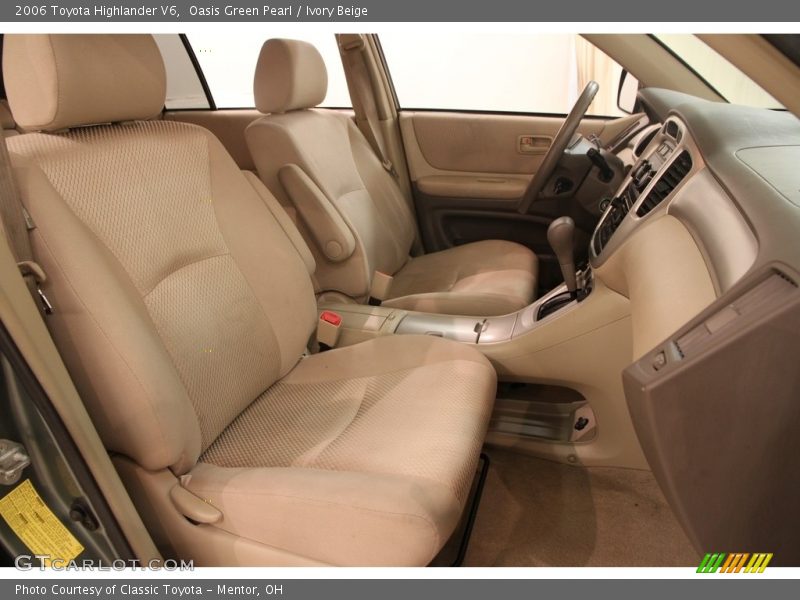 Oasis Green Pearl / Ivory Beige 2006 Toyota Highlander V6