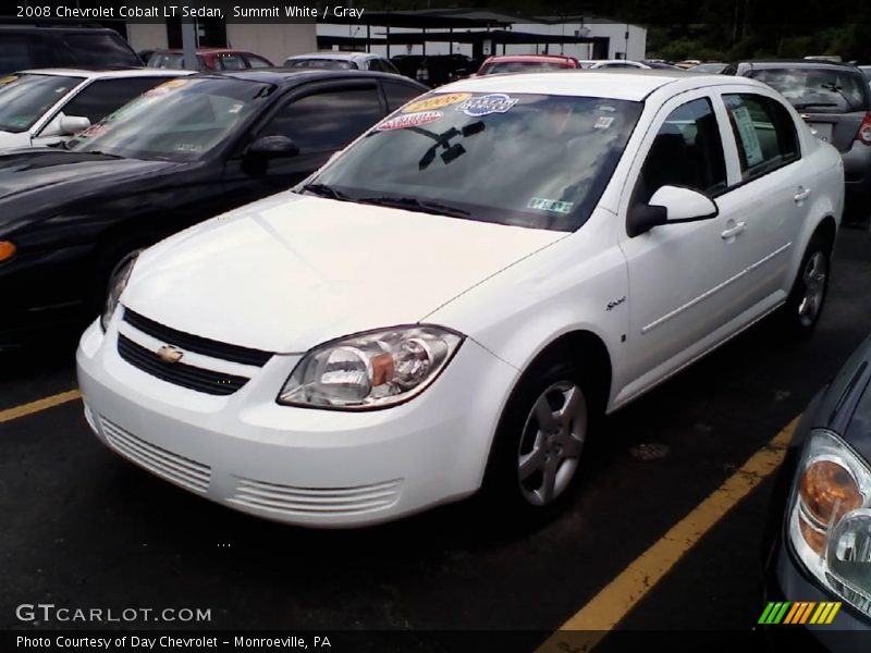 Summit White / Gray 2008 Chevrolet Cobalt LT Sedan