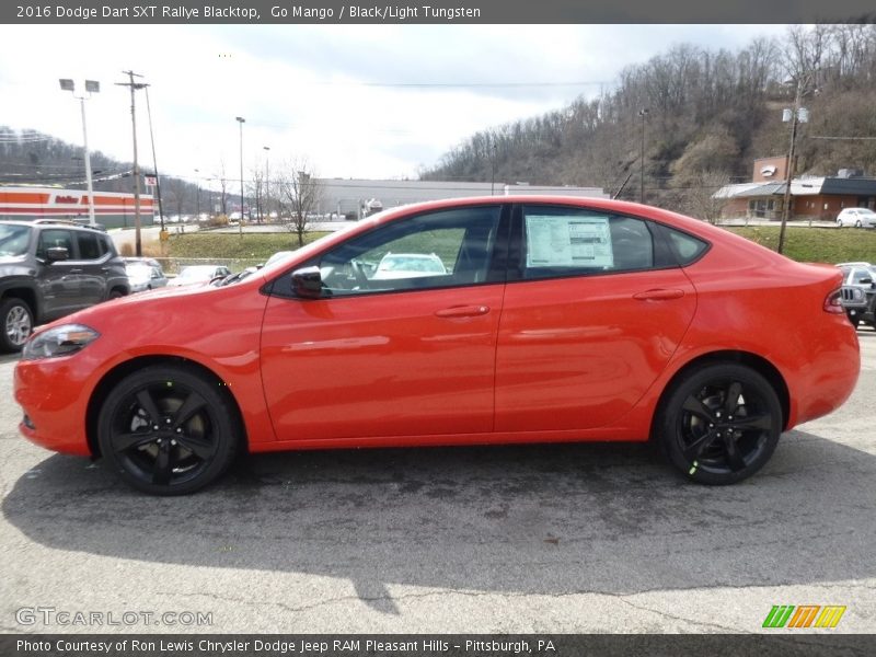 Go Mango / Black/Light Tungsten 2016 Dodge Dart SXT Rallye Blacktop