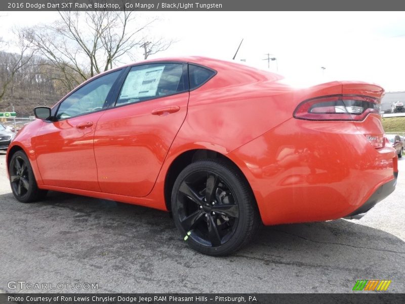 Go Mango / Black/Light Tungsten 2016 Dodge Dart SXT Rallye Blacktop