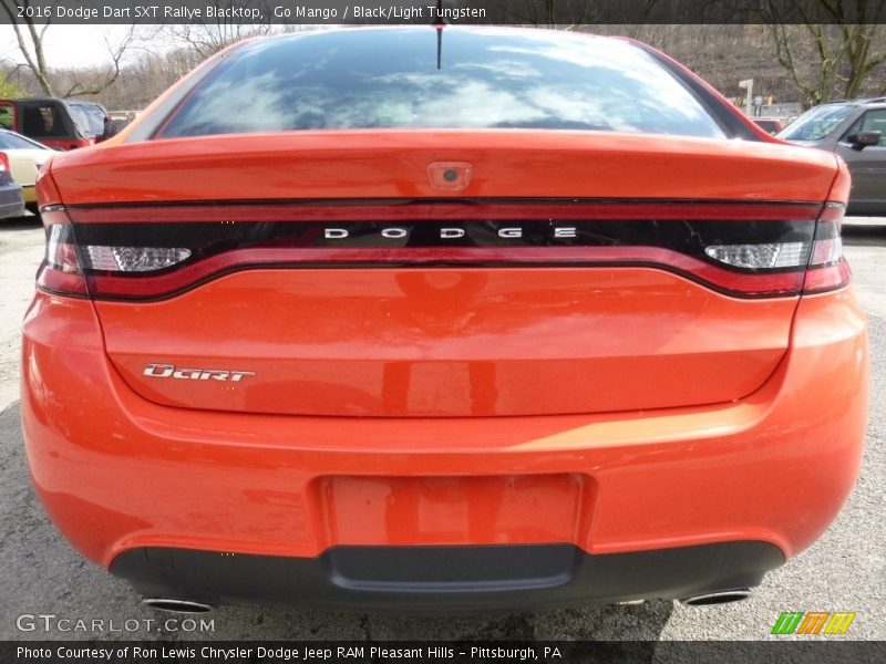 Go Mango / Black/Light Tungsten 2016 Dodge Dart SXT Rallye Blacktop