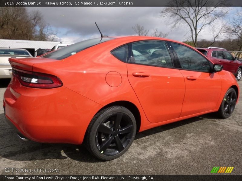 Go Mango / Black/Light Tungsten 2016 Dodge Dart SXT Rallye Blacktop