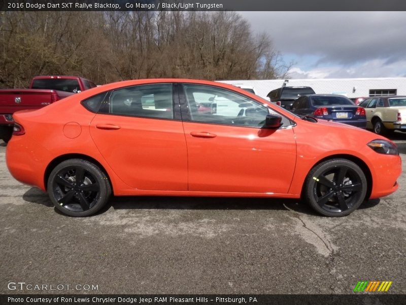 Go Mango / Black/Light Tungsten 2016 Dodge Dart SXT Rallye Blacktop