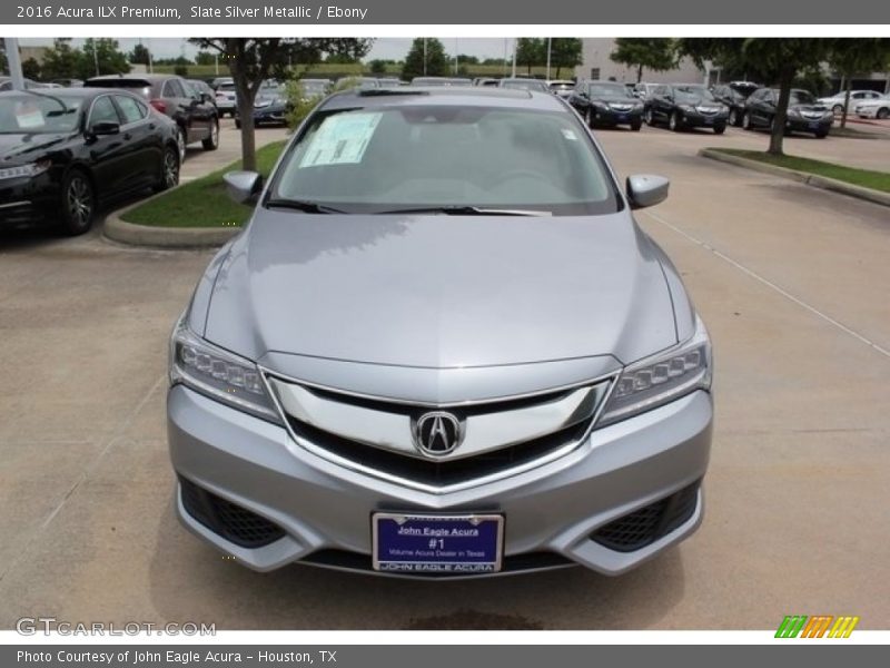 Slate Silver Metallic / Ebony 2016 Acura ILX Premium