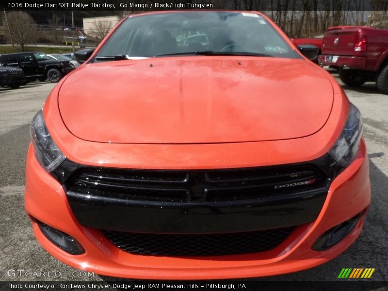 Go Mango / Black/Light Tungsten 2016 Dodge Dart SXT Rallye Blacktop