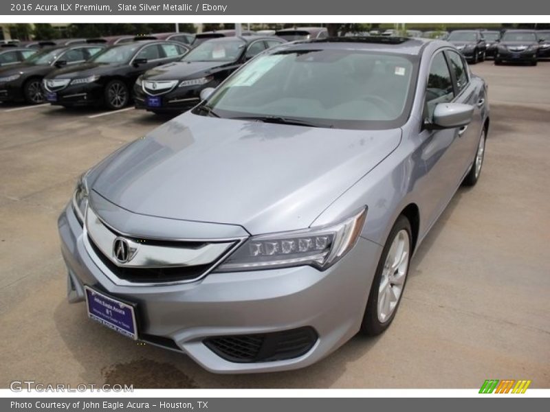 Slate Silver Metallic / Ebony 2016 Acura ILX Premium