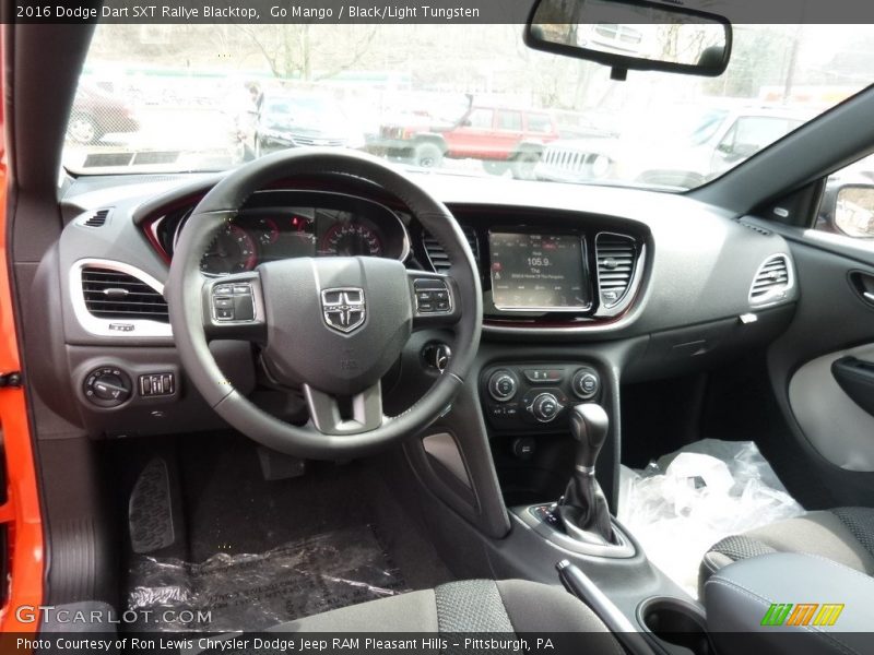 Go Mango / Black/Light Tungsten 2016 Dodge Dart SXT Rallye Blacktop