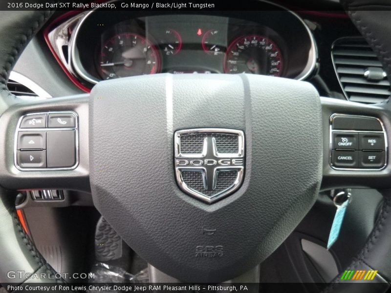 Go Mango / Black/Light Tungsten 2016 Dodge Dart SXT Rallye Blacktop